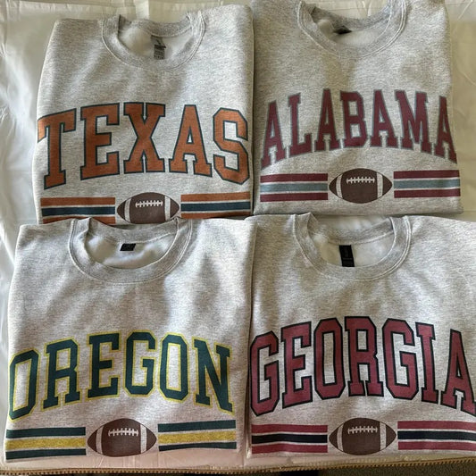 Varsity College Football Sweatshirt Comfy Fall Sweatshirt T-Shirts, Hoodie | WearSparks.com