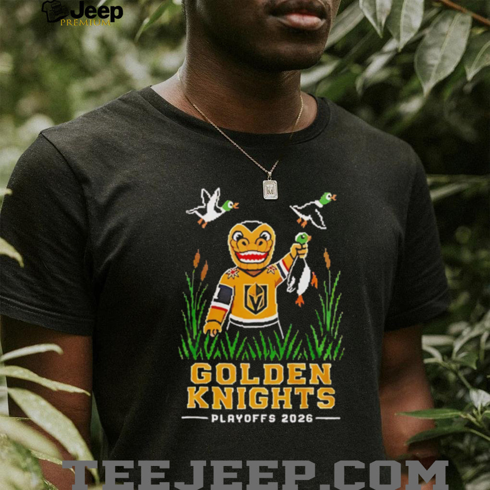 Vegas Golden Knights 2026 Playoffs Retro Duck Hunt Graphic T Shirt