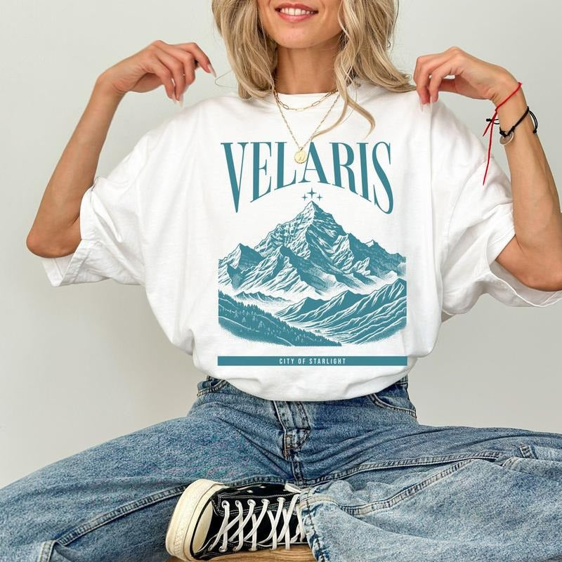 Velaris Comfort Colors Shirt, ACOTAR Shirt, ACOTAR merch, ACOMAF shirt, bookish merch, sarah j maas, Night Court...
