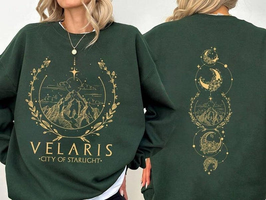 Velaris Sweatshirt, The Night Court Shirt, Night Court Symbol Sweatshirt, A Court Of Thorns And Roses Court Shirt, Acotar Sweatshirt, Bookish Shirt, Vintage Book Sweater