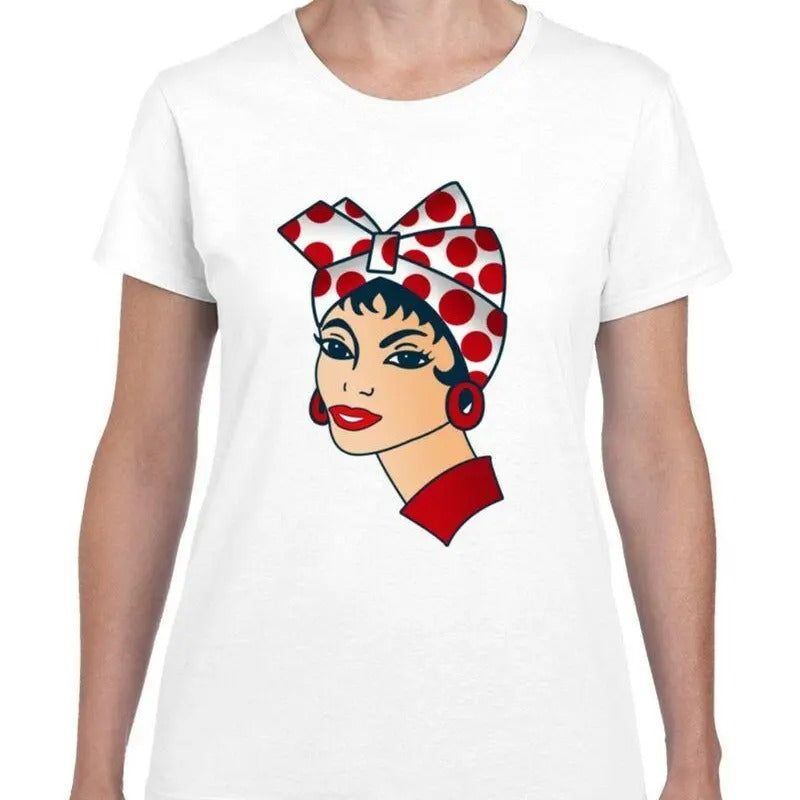Venezuela Arepa Harina Pan Unisex T-shirt, Logo Franela, Retro Vintage Girl Power, Unisex T-shirt