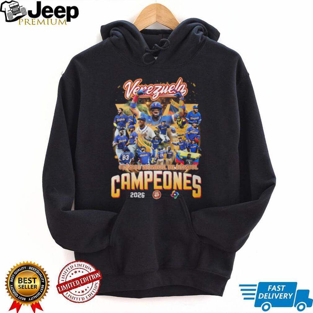 Venezuela World Baseball Classic 2026 Campeones Victory T Shirt