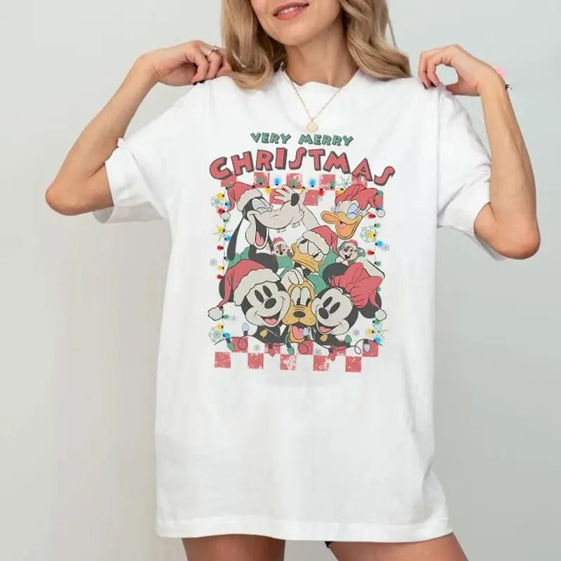 Very Merry Christmas Shirt, Mouse and Friends Christmas Shirt, Christmas Shirt, Christmas Family Shirt