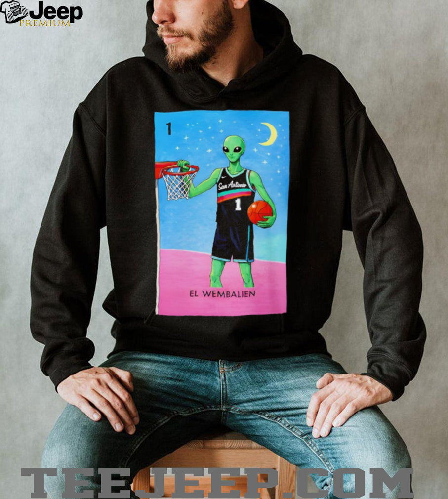 Victor Wembanyama El Wembalien San Antonio Basketball Retro Alien Fans Men Women T Shirt