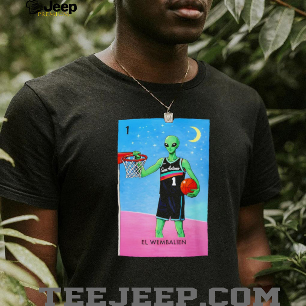 Victor Wembanyama El Wembalien San Antonio Basketball Retro Alien Fans Men Women T Shirt