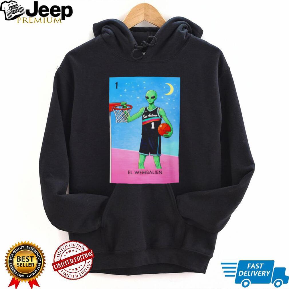 Victor Wembanyama El Wembalien San Antonio Basketball Retro Alien Fans Men Women T Shirt
