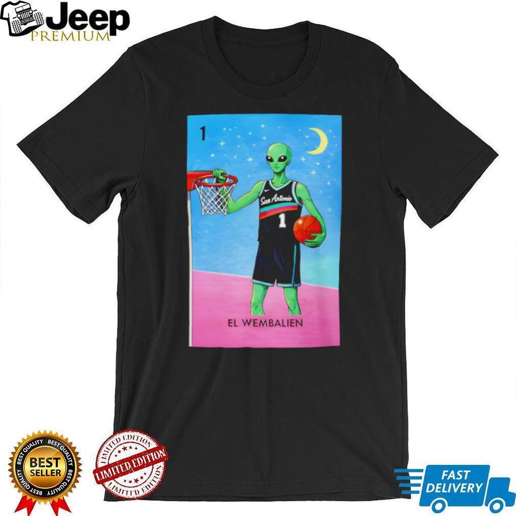 Victor Wembanyama El Wembalien San Antonio Basketball Retro Alien Fans Men Women T Shirt