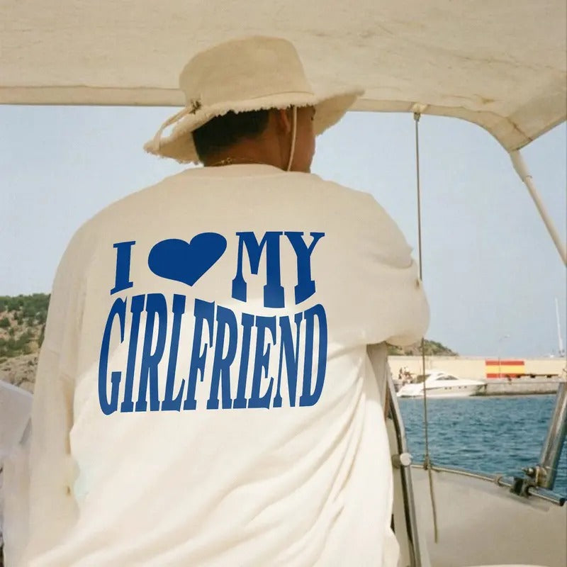 Victoria Maxwell, I Love My Girlfriend Shirt, Funny Saying Shirt, Gift for Boyfriend, I Heart Tee, Valentines Day...