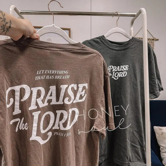 Victoria Maxwell, Vintage&Comfortable Shirt, ORIGINAL Let Every Breath Praise The Lord Tee | Screen Print tshirt | Christian apparel | Faith Based Christian Shirt | Unisex Screen Print
