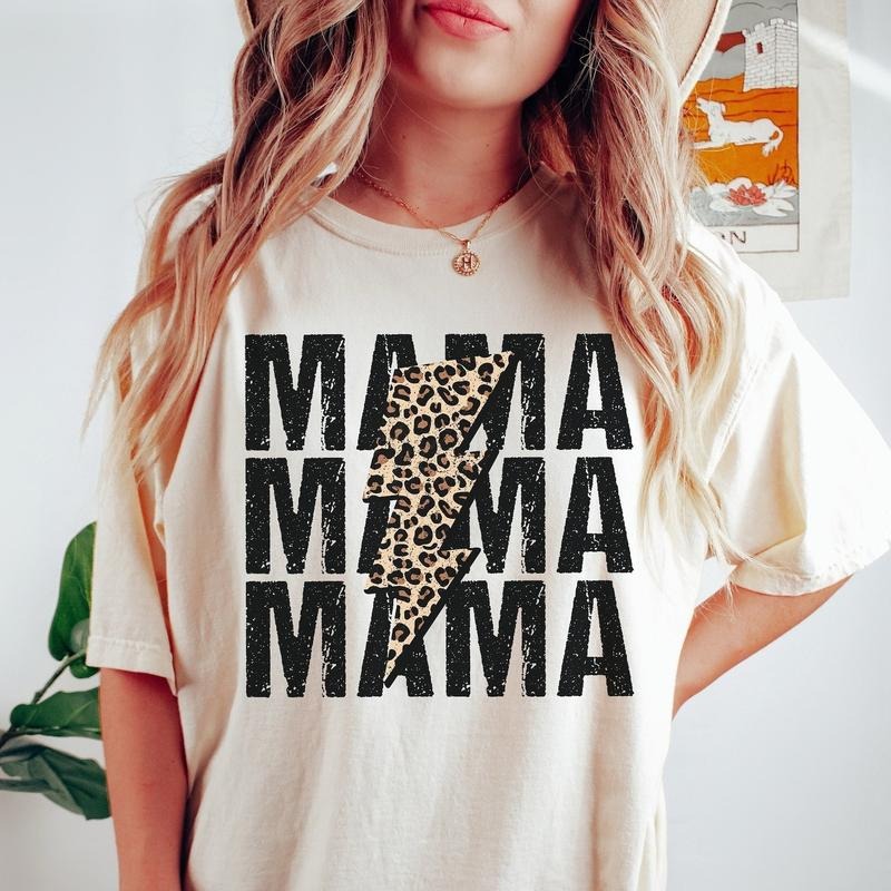Victoria Maxwell, Vintage Retro Mama Shirt, Leopard Mama Shirt, Mom Life Shirt, Girl Mama Shirt, Motherhood Shirt, Cute Mom Shirt, Mothers Day Gift, Mama T-shirt