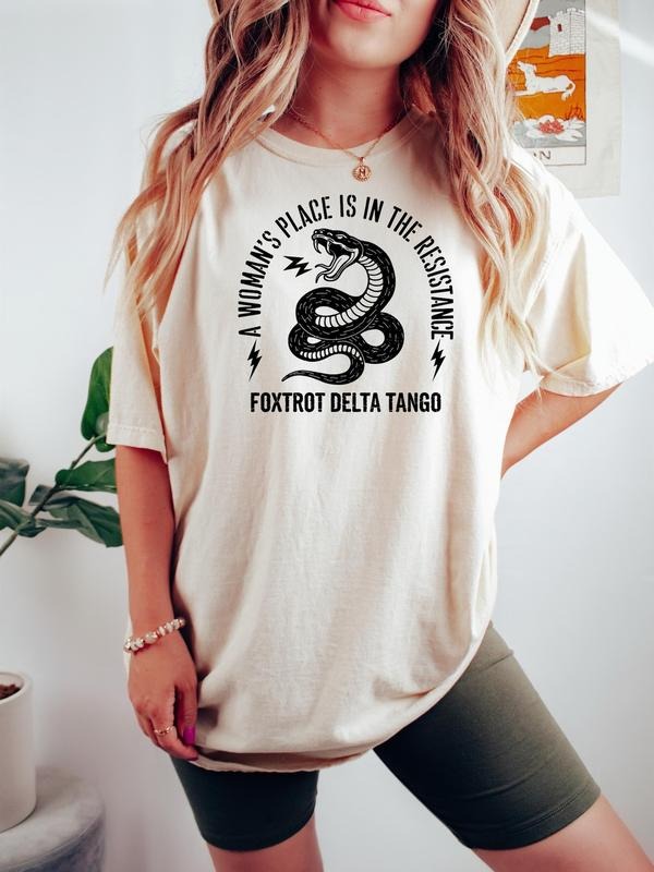 Victoria Maxwell, Womenswear Vintage Graphic Tee, A Woman's Place Is In The Resistance T-Shirt, Human Rights, Feminism, Political, Resist, Shirt