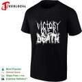 Victory over death metal font shirt