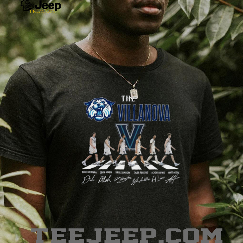 Villanova Wildcats Abbey Road Walking Players Signature T Shirt
