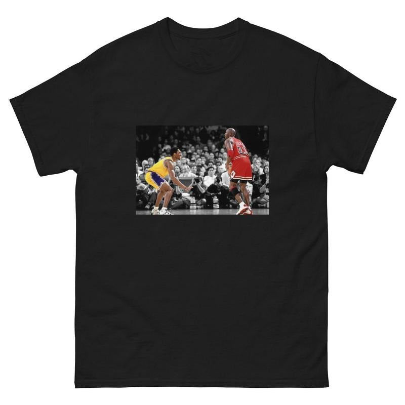 Vingtage Kobe Bryant x Michael Jordan V2 tShirt, Vintage basketball shirt, unisex Tshirt Menswear Top Underwear Streetwear