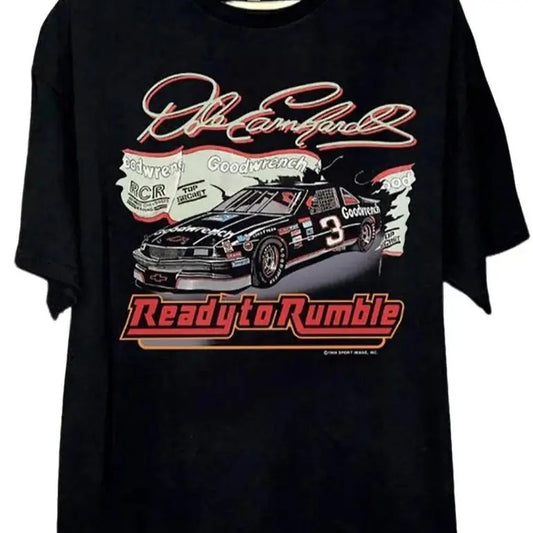 Vintage 1989 Nascar Dale Earnhardtt T-Shirt, Gift For Father, Gift For Mother Top Menswear Underwear Crewneck Tropical Shortsleeve Tshirt