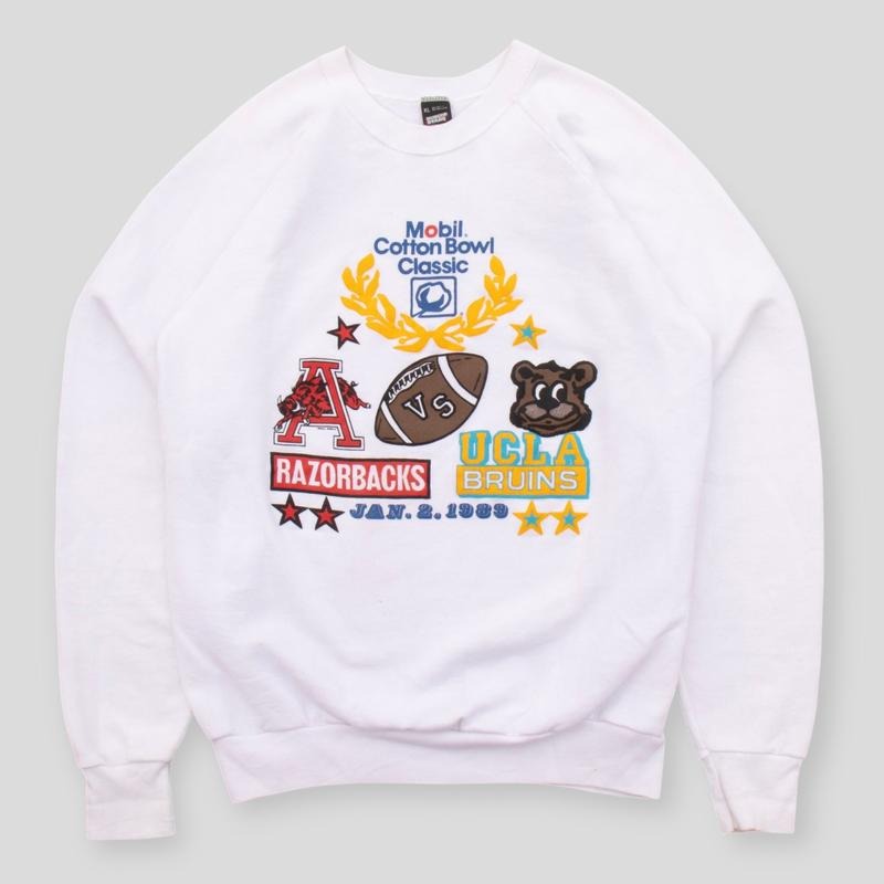 Vintage 1989 Rare Arkansas Rare Offical Cotton Bowl Crewneck T-Shirt, Sweatshirt, Hoodie