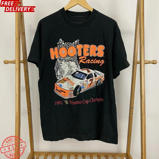 Vintage 1992 Alan Kulwicki Nascar Shirt Racing TEE New White Tshirt Fullsizes Menswear Top