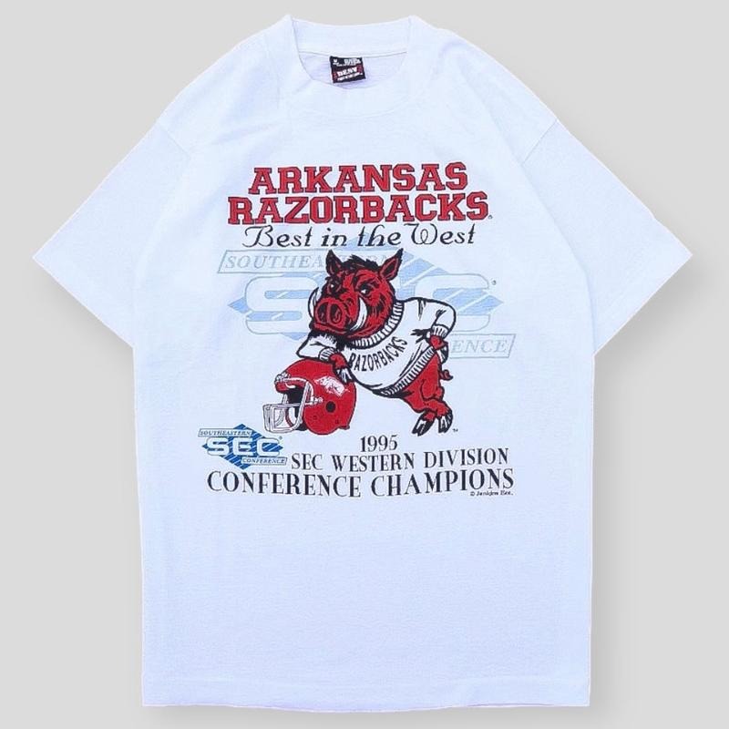 Vintage 1995 Razorbacks SEC Western Division Conference champions T-Shirt, Sweatshirt, Hoodie