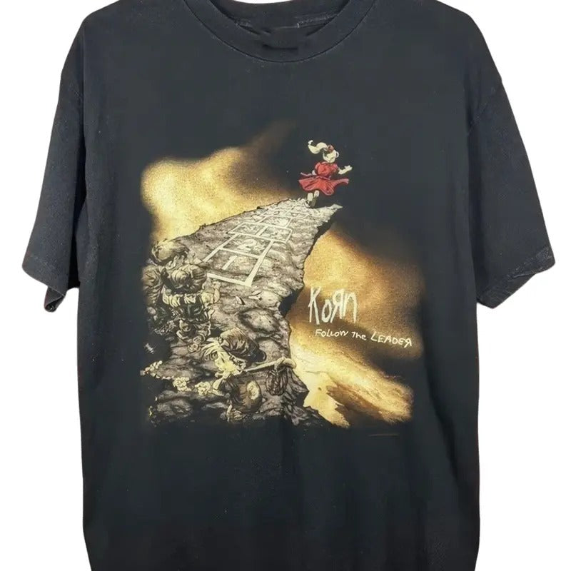 Vintage 1998 Korn Follow The Leader Band 90's T-Shirts Collection