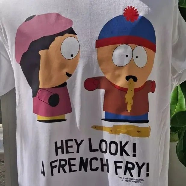 Vintage 1998 t-shirt South Park Hey Look white shirt