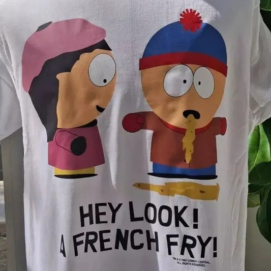 Vintage 1998 t-shirt South Park Hey Look white shirt