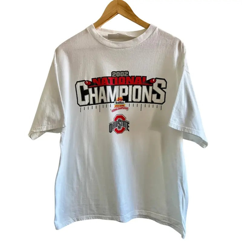 Vintage 2002 Ohio State University Football National Champions T-Shirt