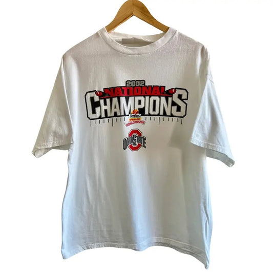 Vintage 2002 Ohio State University Football National Champions T-Shirt