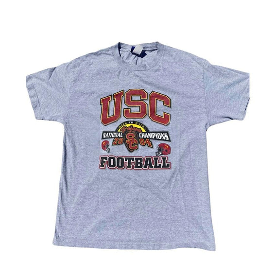 Vintage 2004 USC Trojans Back to Back Football National Champions T-Shirt