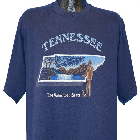 Vintage 80s Tennessee Vol State Travel T-shirt  Collection