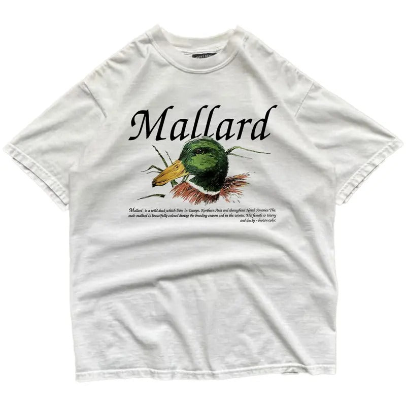 Vintage 90 Mallard Duck Wildlife T-shirt Unisex Retro 90s Classic Sweatshirt Pullover, Hunting Season , hoodie, Cotton Fabric Menswear