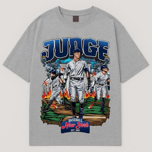 Vintage 90s Aaron Judge Unisex Tshirt, Retro Comics Style Aaron Judge New York Baseball Team Shirt, Gift for Fans, Baseball Legend Tee
