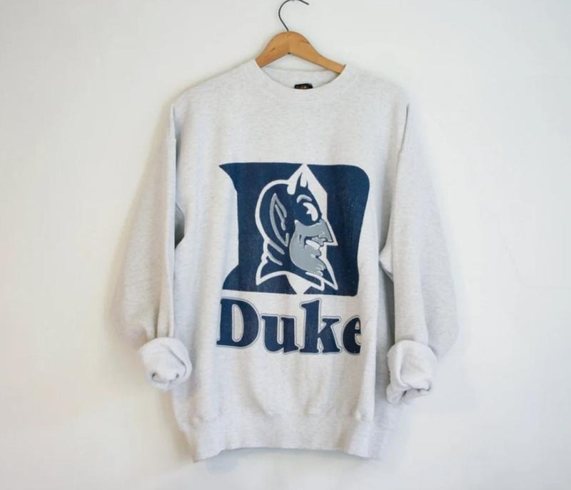 Vintage 90s Duke University Sweatshirt Classic Ménswear