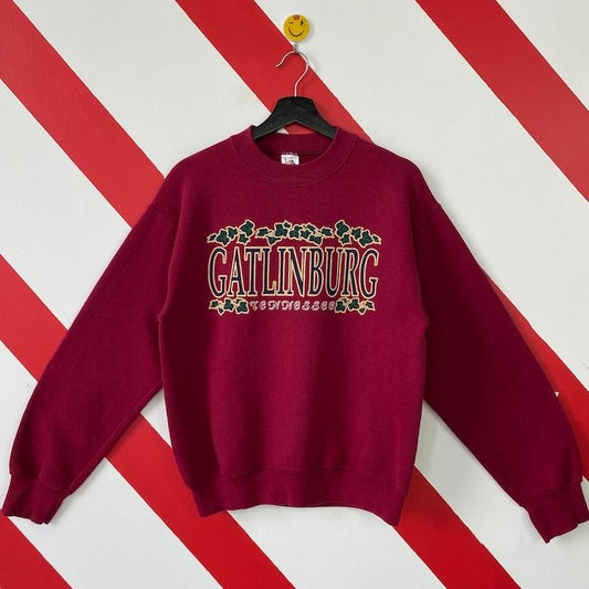 Vintage 90s Gatlinburg Sweatshirt Gatlinburg Crewneck Anakeesta Sweater Pullover Ripley's Aquarium Great Smoky Print Logo Cotton Menswear