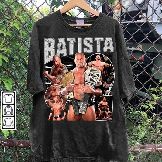 Vintage 90s Graphic Style Dave Bautista T-shirt - Dave Bautista T-shirt - American Professional Wrestler Tee For Man and Woman Unisex T-shirt