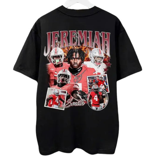 Vintage 90s Graphic Style Jeremiah Smith, A1 Vintage Sport Tee, Sweatshirt Retro American Football Bootleg Tropical