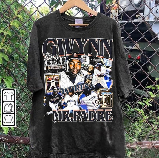 Vintage 90s Graphic Style Tony Gwynn T-shirt - Tony Gwynn Vintage T-shirt - Retro American Baseball Tee For Man and Woman Unisex T-shirt, Gift For Fan
