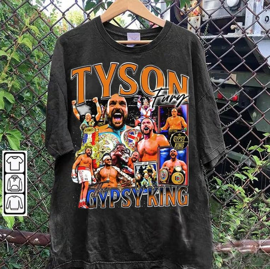 Vintage 90s Graphic Style Tyson Fury T-shirt - Tyson Fury T-shirt - American Professional Boxer Tee For Man and Woman Unisex Tee, Gift For Fan
