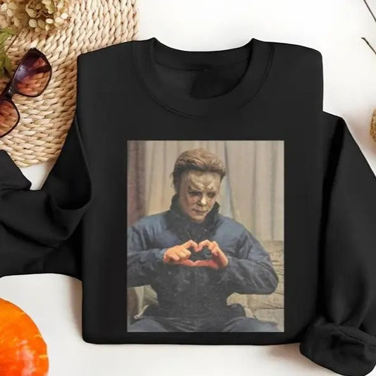 Vintage 90s Halloween Sweatshirt - Shirts - Hoodie, Cute Halloween Tshirt, Funny Halloween Movie Characters Shirt, Halloween Movies Tee, Tee Print