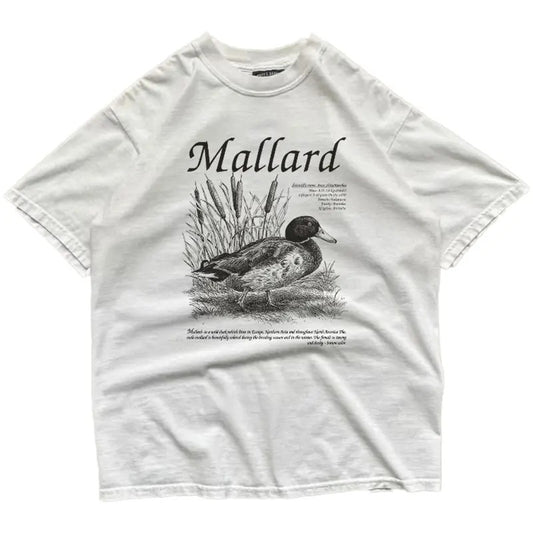 Vintage 90s Mallard Duck National Wildlife Unisex Crewneck Sweatshirt Pullover, T-shirt, hoodie Cotton