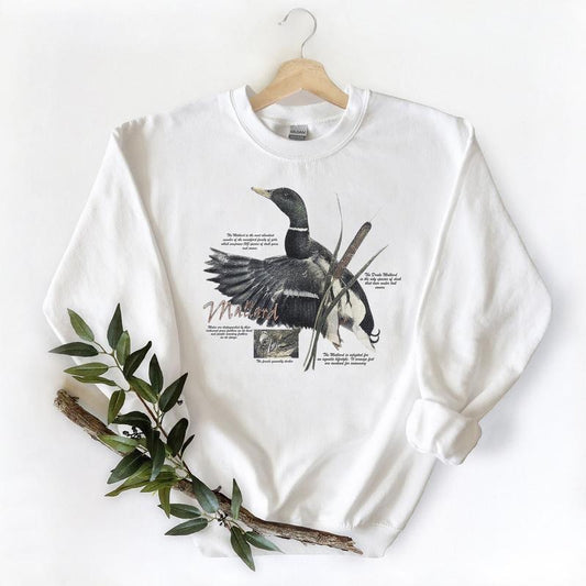 Vintage 90s Mallard Duck Sweatshirt Crewneck National Wildlife Habitat Hunting Season 2025 Unisex T-shirt, hoodie Cotton