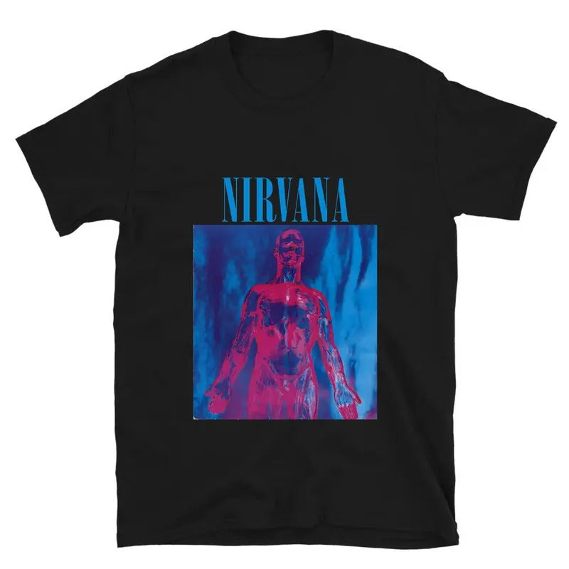Vintage 90s Nirvana Sliver Shirt, Alternative Grunge Rock Rare Shirt, Gift For Her And Him, Unisex Shirt