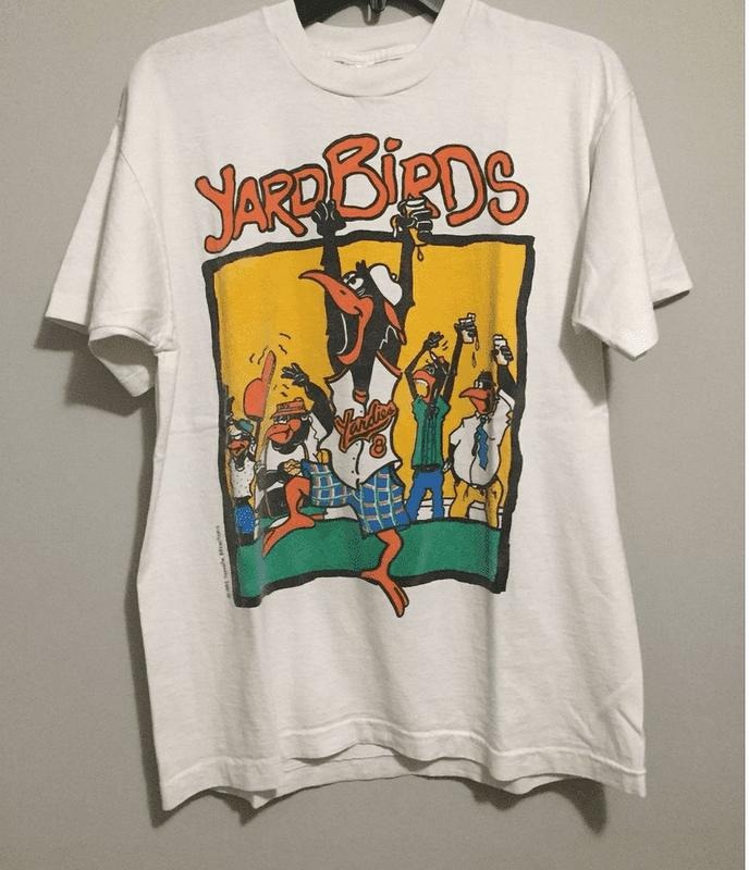 Vintage 90s Orioles Yard Birds Black T-ShirtT-SHIRT, UNISEX SHIRT, CREWNECK