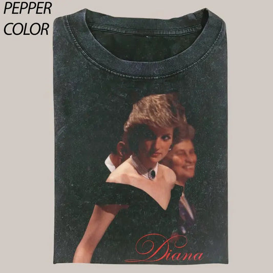 Vintage 90s Princess Diana Graphic T Shirt, Unisex Crewneck T-Shirt, Gift For Men Women