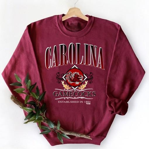Vintage 90s South Carolina Gamecocks University Crewneck Sweatshirt, Ven, Unisex T-shirts Hoodie Sweatshirt