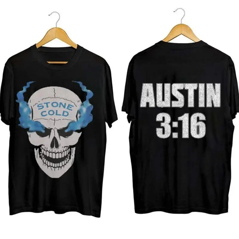 Vintage 90s Steve Austin T-Shirt, Stone Cold Steve Austin Fan Graphic Shirt, Austin 3:16 Wrestling Fan Gift For Men Women Unisex Tee, Crew Neck SweatShirt, Hoodie