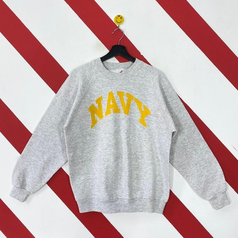 Vintage 90s US Navy Sweatshirt US Navy Crewneck United State Navy Sweater Pullover Military United State Navy Print Logostyle{n002}2