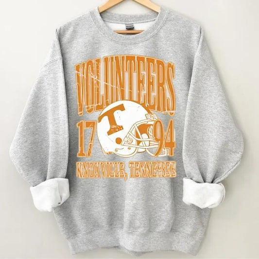 Vintage 90s Volunteers Football Sweatshirt and T-Shirt, Football Game Day T-shirt, Game Day Vibes