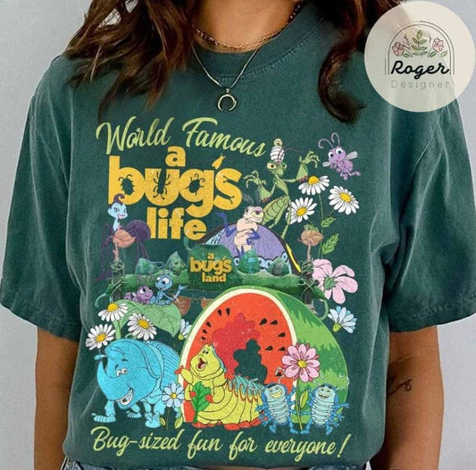 Vintage A Bug's Life A Bug' Land shirt, Cartoon Land Ride shirt, Family trip tee Family Holiday Trip Shirt