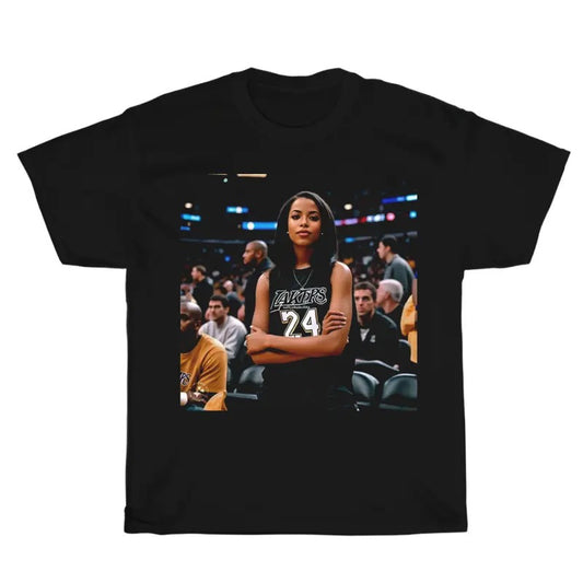 Vintage Aaliyah Haughton Rare Photos Graphic Unisex Shirt, Bootleg Rap Design Shirt, Hip-Hop Merchandise, Rap Gift for Him Her Crewneck Menswear Top