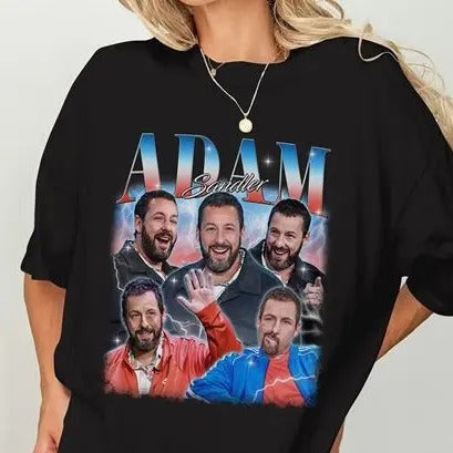 Vintage Adam Sandler Shirt, American Comedian Bootleg Tee, Adam Sandler Homage Shirt, Vintage 90s Actor Shirt